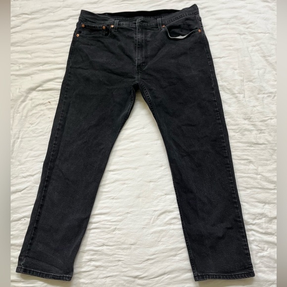 Levi's Black Straight Jeans Classic Style - Picture 2 of 5